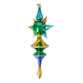 Załaduj obraz do przeglądarki galerii, Emerald Spectrum Star Glass Christmas ornament free blowing PRE-ORDER 2026-101
