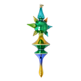 Załaduj obraz do przeglądarki galerii, Emerald Spectrum Star Glass Christmas ornament free blowing PRE-ORDER 2026-101
