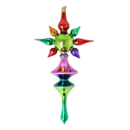 Radiant Solstice | Hand-Painted Glass Ornament | Blubom 2026-102