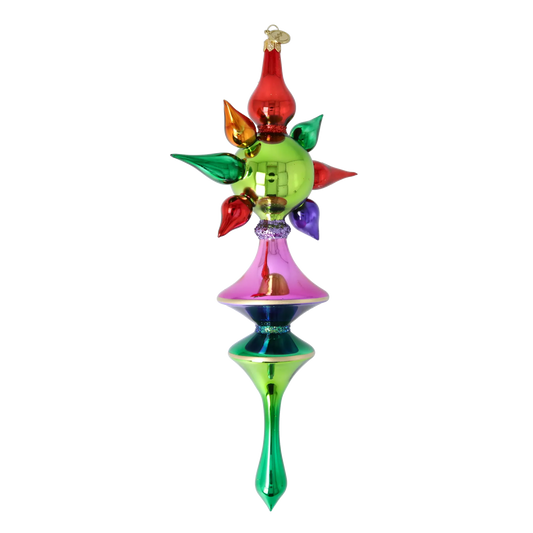 Festive Mosaic Star Glass Christmas ornament free blowing PRE-ORDER 2026-102