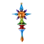 Chromatic Zenith | Hand-Painted Glass Ornament | Blubom 2026-103