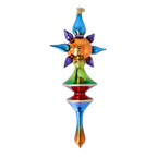 Chromatic Zenith | Hand-Painted Glass Ornament | Blubom 2026-103