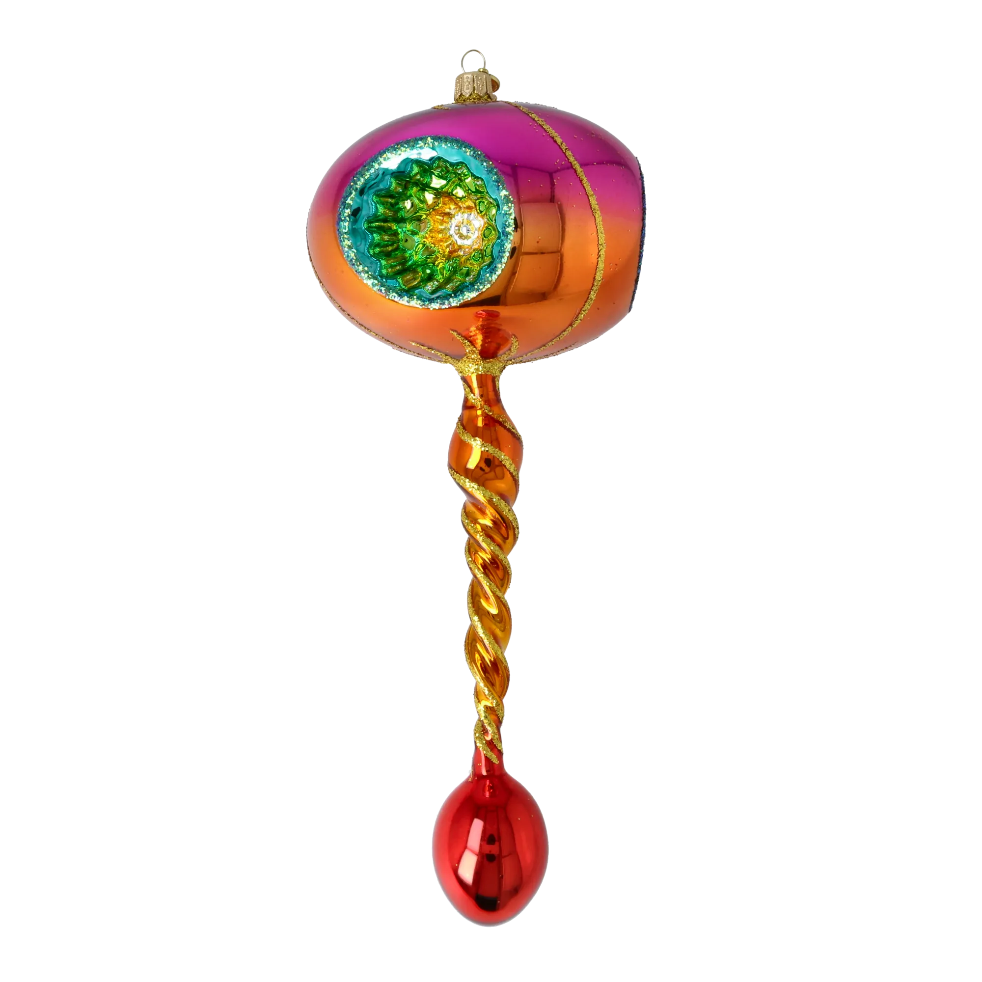 Radiant Twist Glass Christmas ornament free blowing PRE-ORDER 2026-104