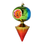 Gilded Equinox | Hand-Painted Glass Ornament | Blubom 2026-105