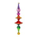 Gilded Horizon Resonance | Hand-Painted Glass Ornament | Blubom 2026-107