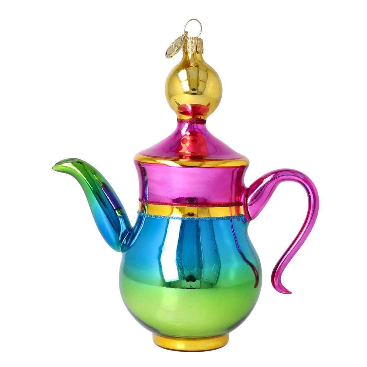 Sovereign Oasis Ritual | Hand-Painted Glass Ornament | Blubom 2026-109