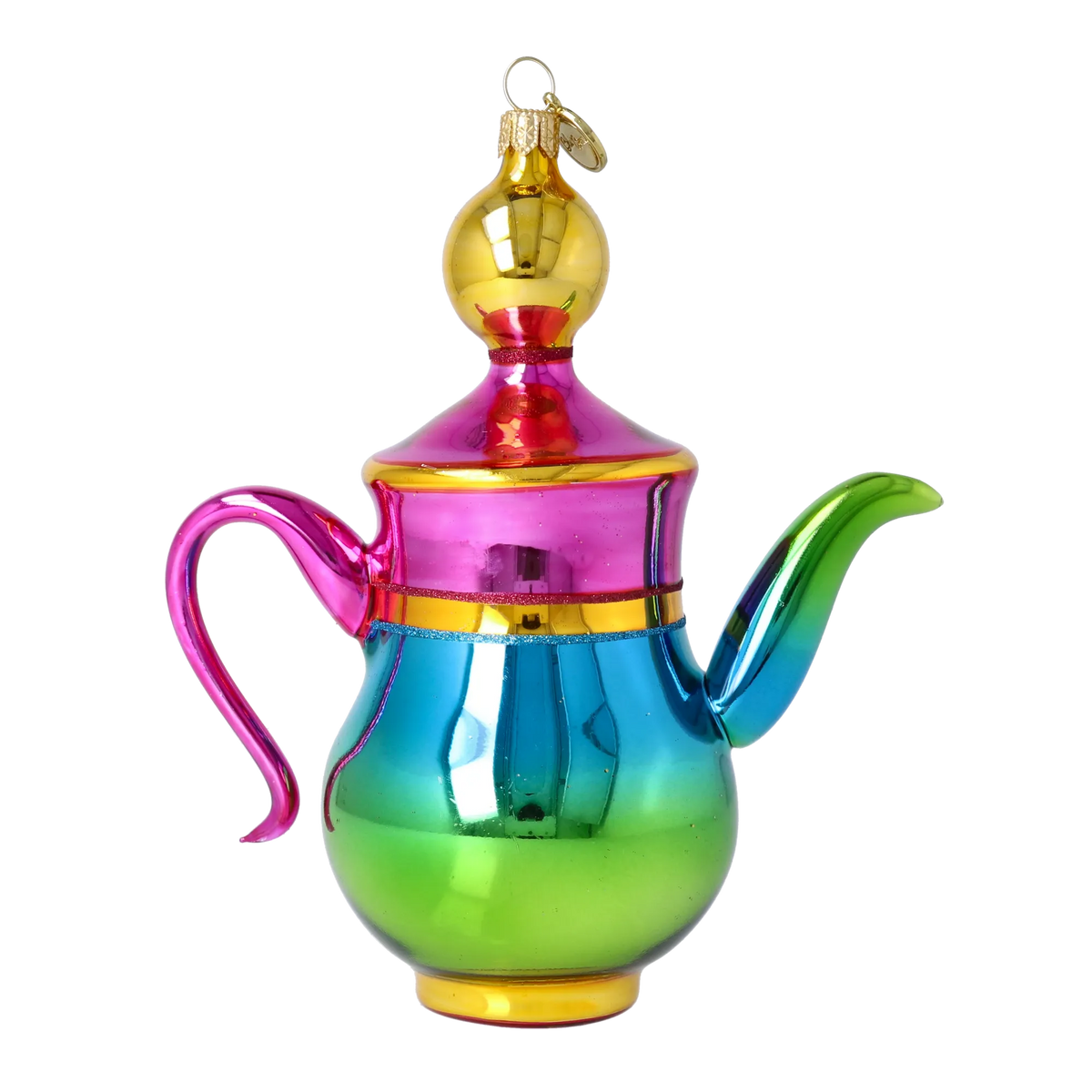 Sovereign Oasis Ritual | Hand-Painted Glass Ornament | Blubom 2026-109