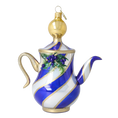 Load image into Gallery viewer, Winter Berry Tea Pott Free Blowing Glass Ornament 2026-117
