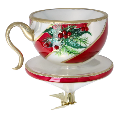 Cordial Berry Ritual | Hand-Painted Glass Ornament | Blubom 2026-120