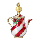 Cordial Crimson Ritual | Hand-Painted Glass Ornament | Blubom 2026-121