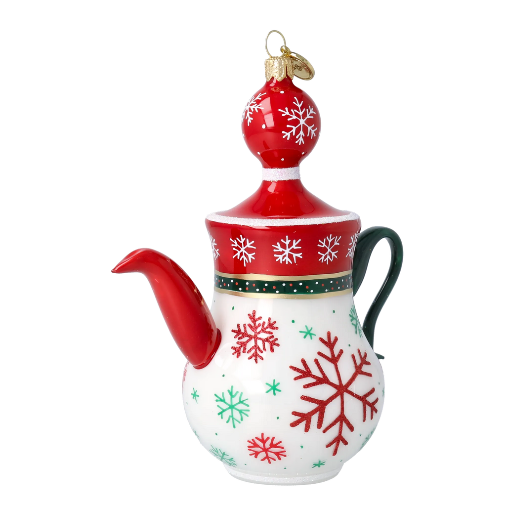 Cordial Winter Steep | Hand-Painted Glass Ornament | Blubom 2026-123