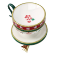 Załaduj obraz do przeglądarki galerii, Festive Snowflake Cup Free Blowing Glass Teacup Ornament 2026-124
