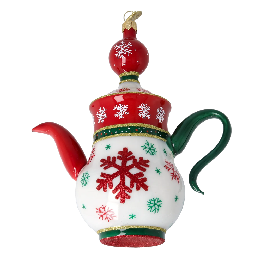 Stately Winter Steep | Hand-Painted Glass Ornament | Blubom 2026-125