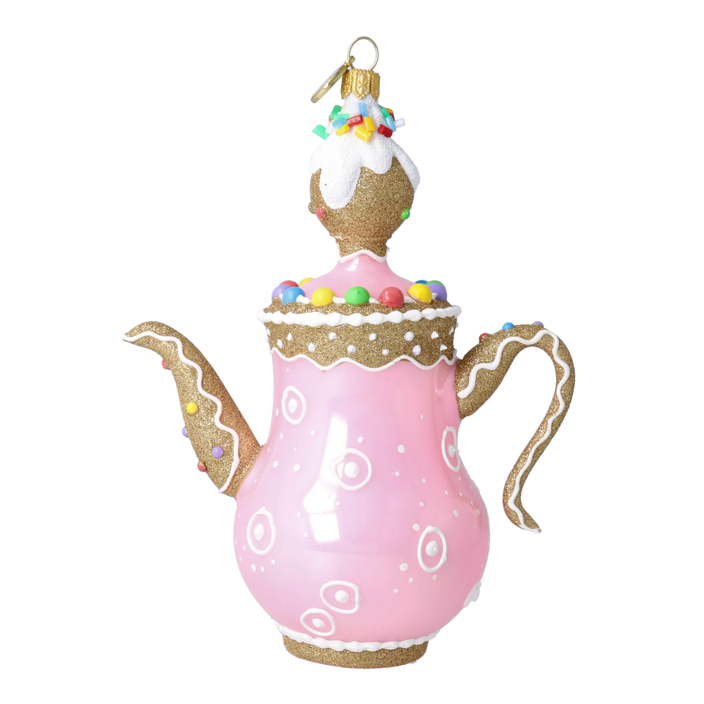 Demure Confection | Hand-Painted Glass Ornament | Blubom 2026-129