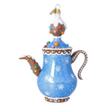 Azure Spiced Ritual | Hand-Painted Glass Ornament | Blubom 2026-133