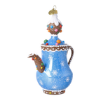 Azure Spiced Ritual | Hand-Painted Glass Ornament | Blubom 2026-133