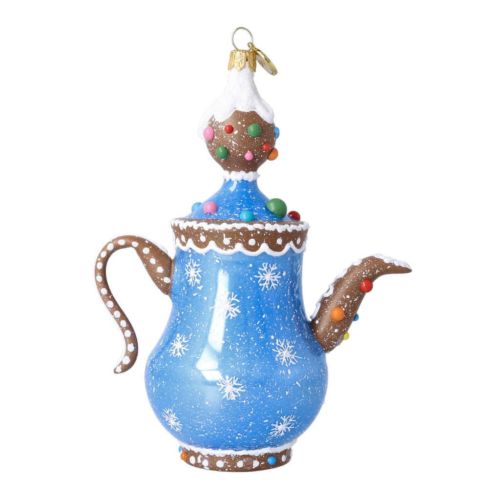 Azure Spiced Ritual | Hand-Painted Glass Ornament | Blubom 2026-133