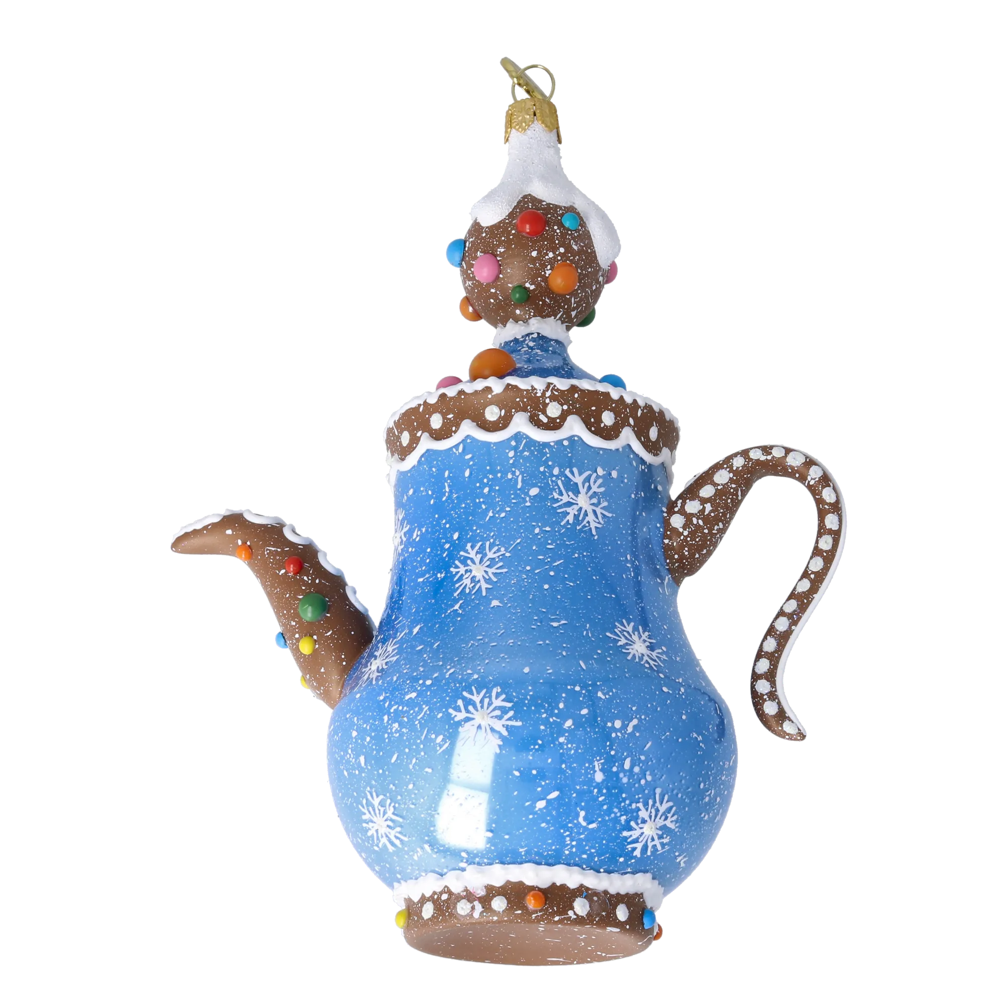 Azure Spiced Ritual | Hand-Painted Glass Ornament | Blubom 2026-133