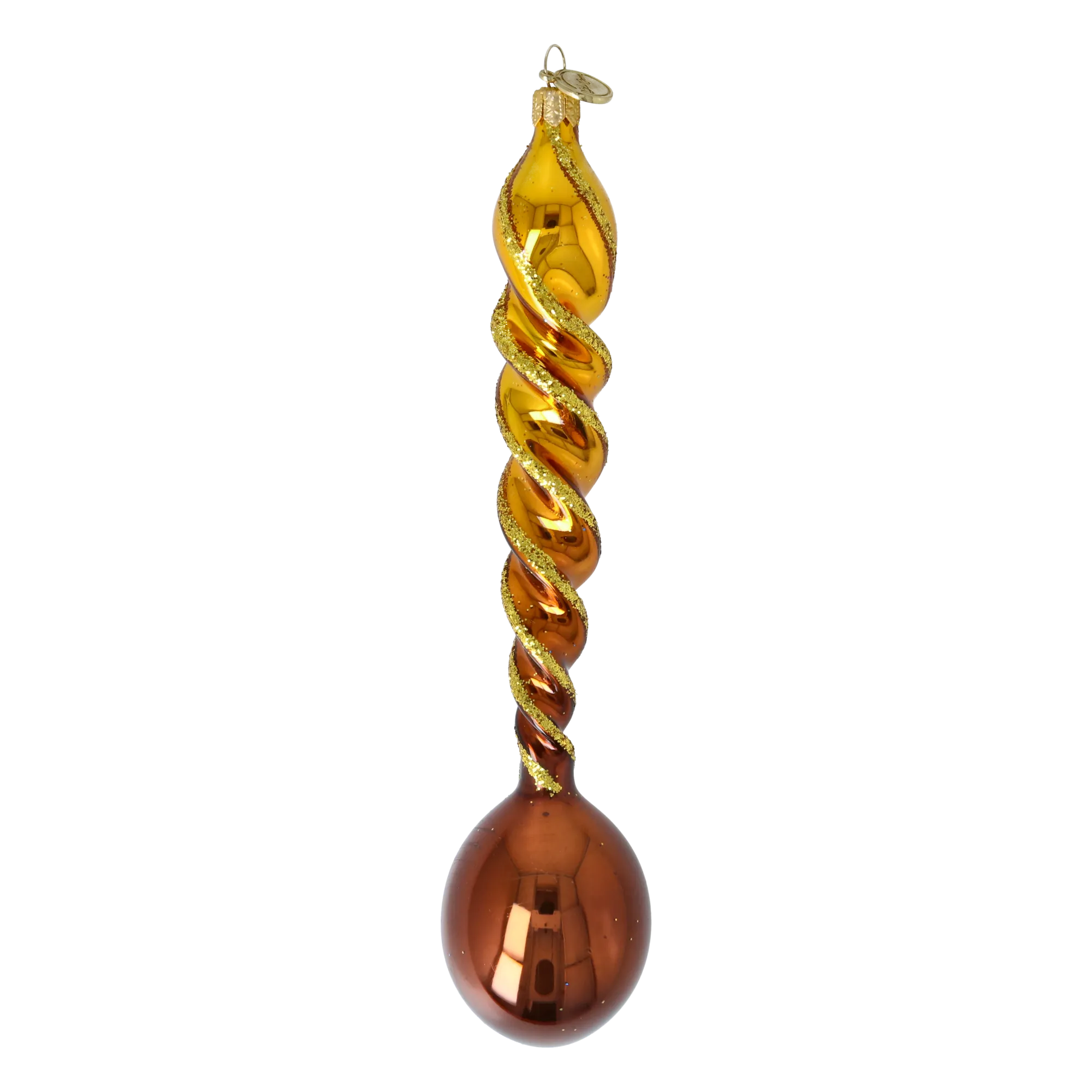 Amber & Copper Drill-Twist Drop
