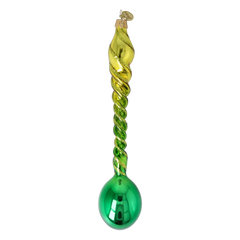 Chartreuse & Emerald Drill-Twist Drop