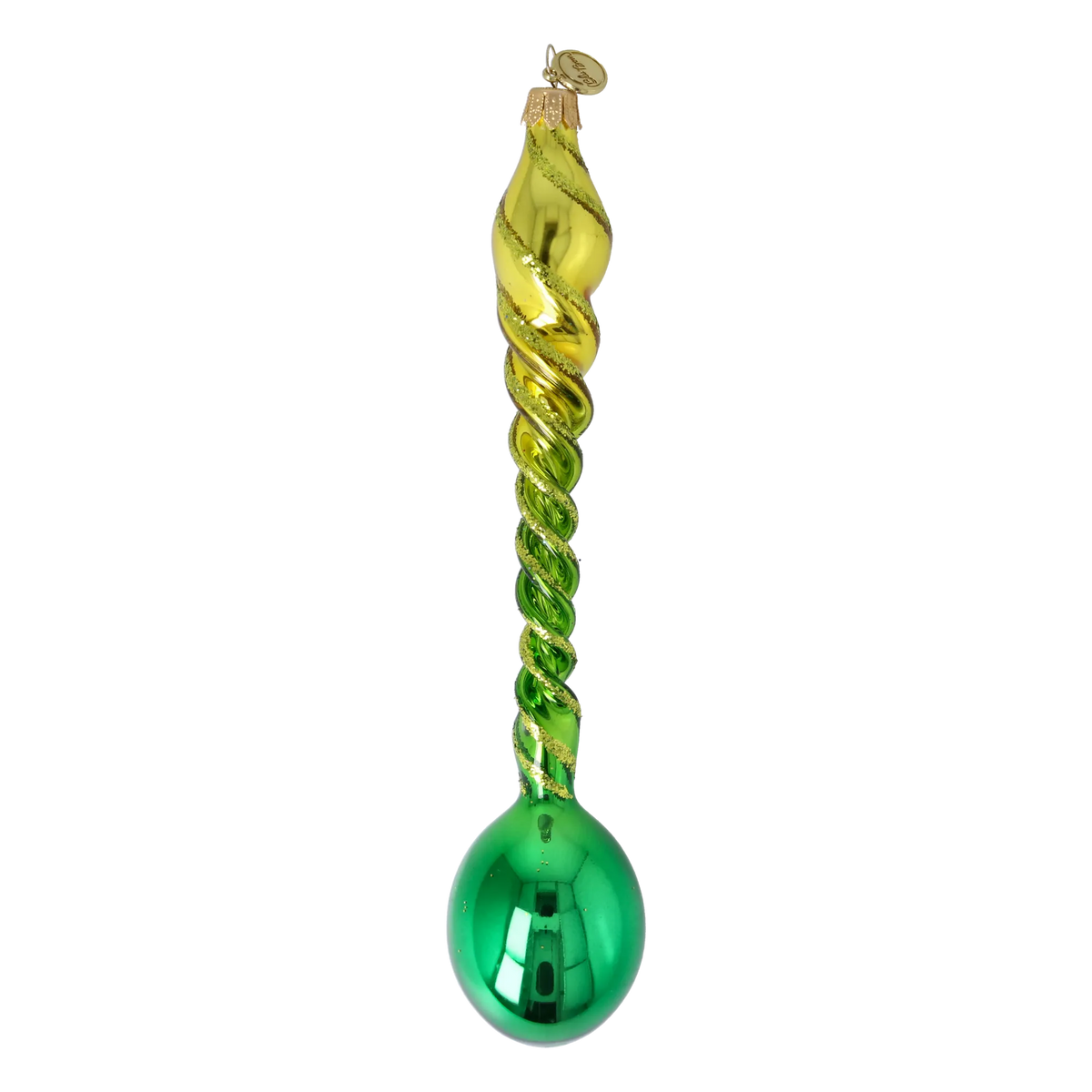 Solar Verdure | Hand-Painted Glass Ornament | Blubom 2026-138