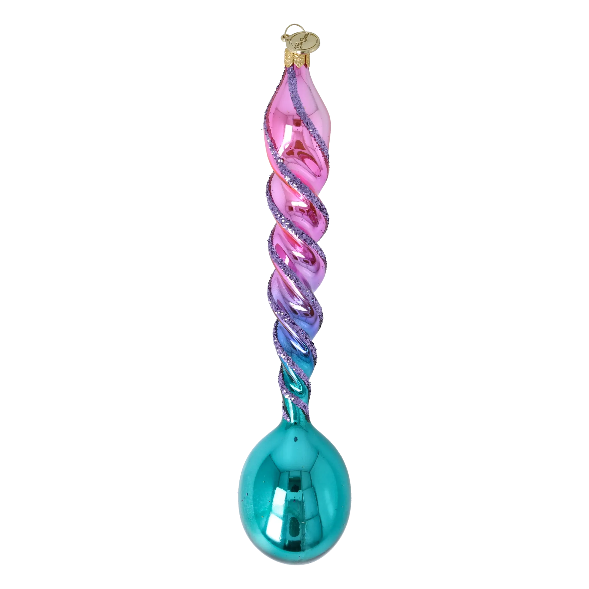 Blush & Teal Drill-Twist Drop