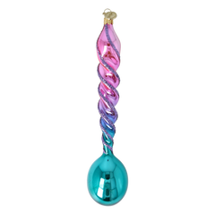 Blush & Teal Drill-Twist Drop