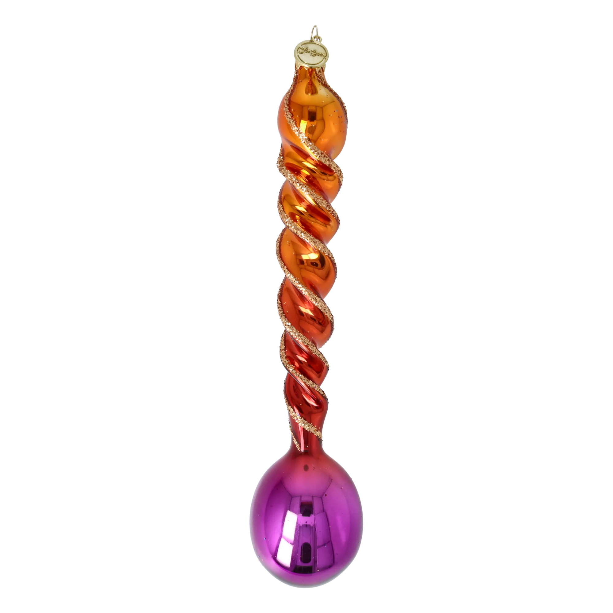 Tangerine & Fuchsia Drill-Twist Drop