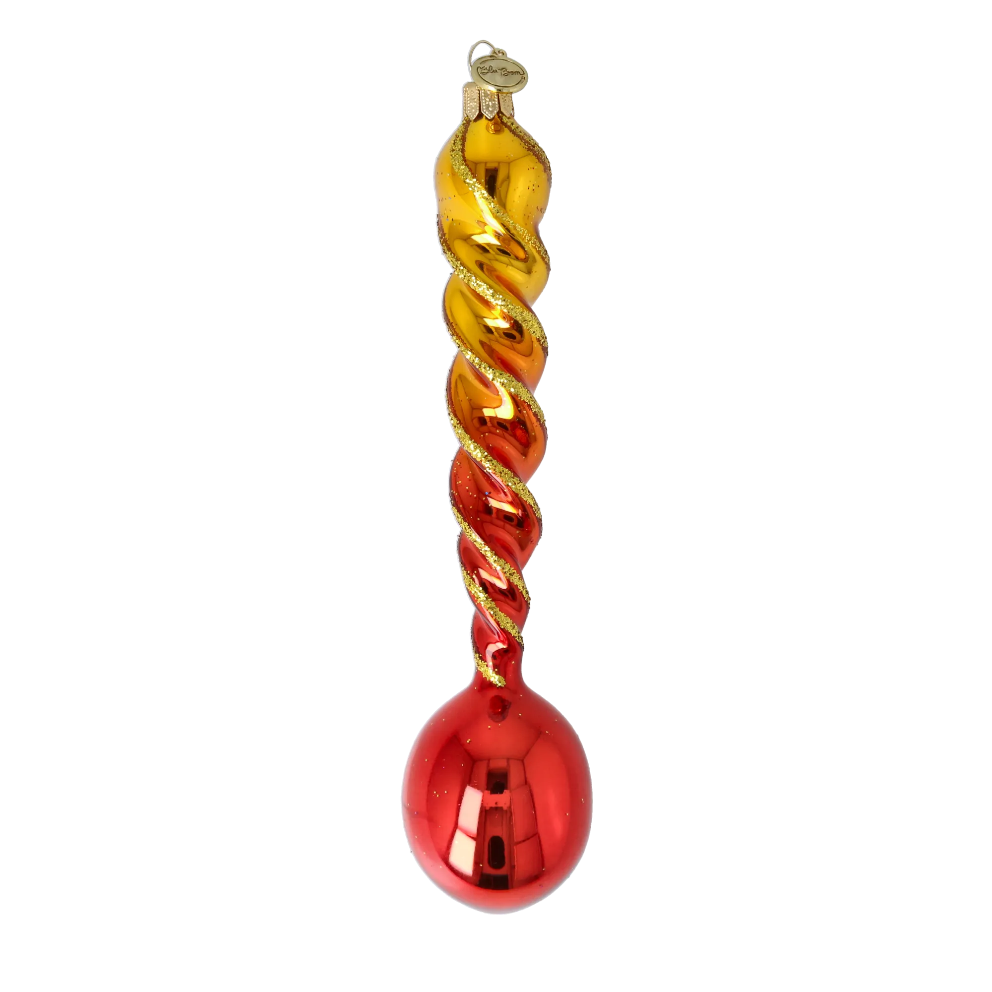Gold & Scarlet Drill-Twist Drop