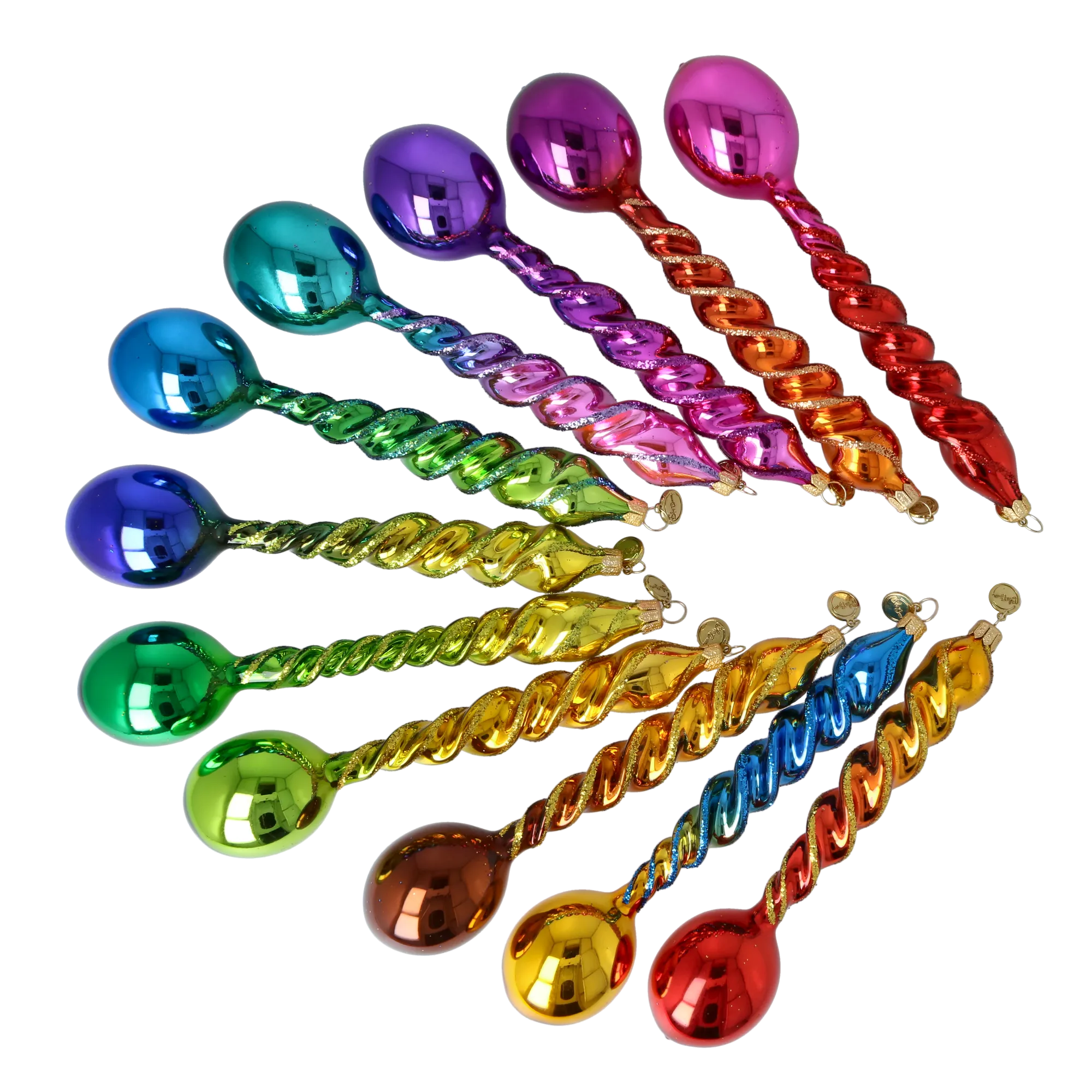 Molten Cadence | Hand-Painted Glass Ornament | Blubom 2026-145