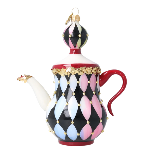 Imperial Court Caprice | Hand-Painted Glass Ornament | Blubom 2026-149