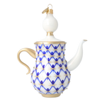 Regal Cobalt Infusion | Hand-Painted Glass Ornament | Blubom 2026-150