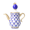 Imperial Cobalt Ritual | Hand-Painted Glass Ornament | Blubom 2026-151