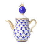 Imperial Cobalt Ritual | Hand-Painted Glass Ornament | Blubom 2026-151