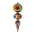Chromatic Aurora | Hand-Painted Glass Ornament | Blubom 2026-156