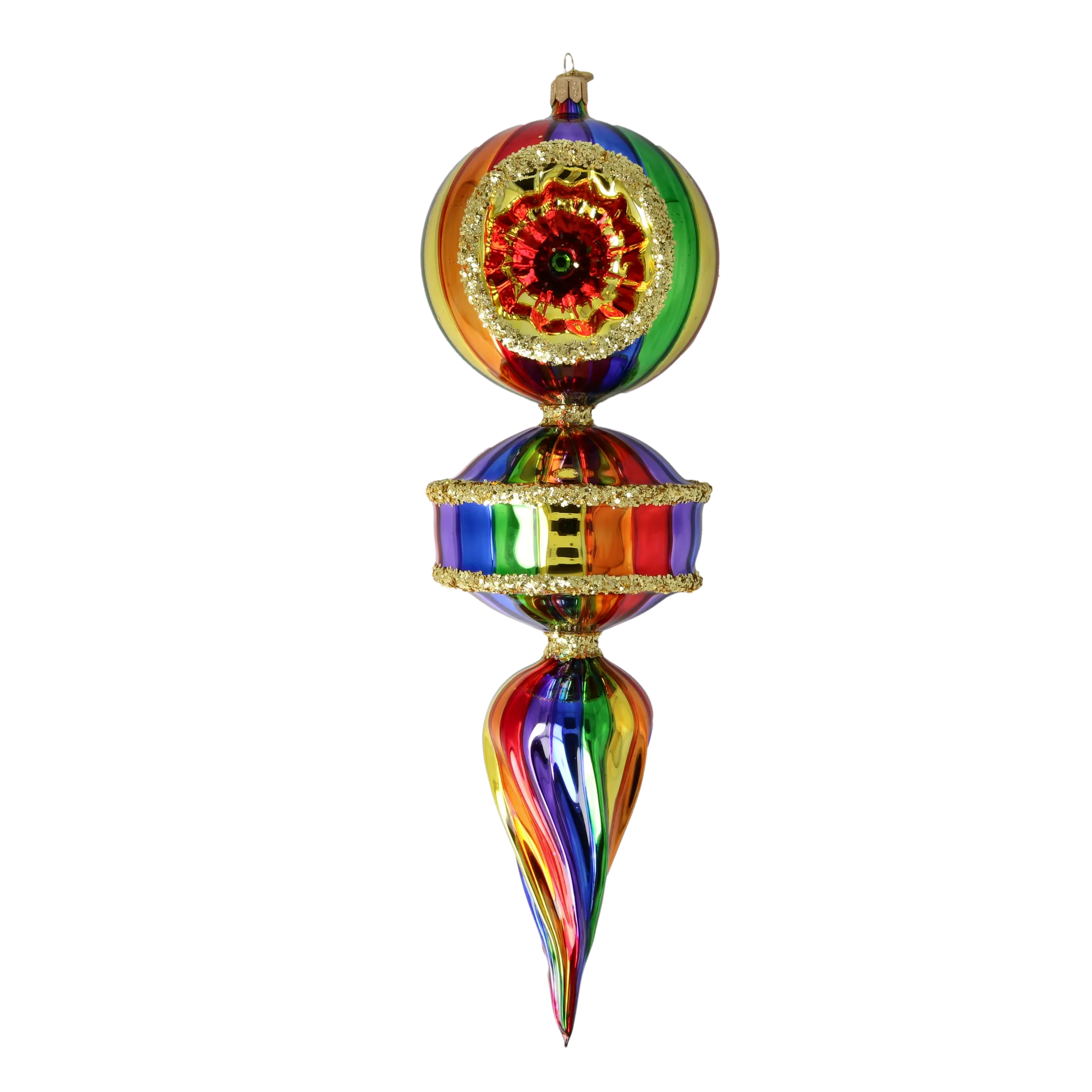 Spectrum Reflector Drop Premium christmas glass ornament 2026-156