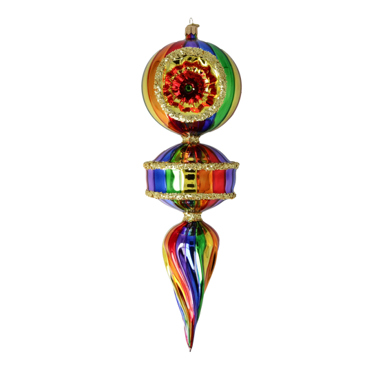 Spectrum Reflector Drop Premium christmas glass ornament 2026-156