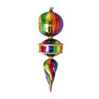 Chromatic Aurora | Hand-Painted Glass Ornament | Blubom 2026-156