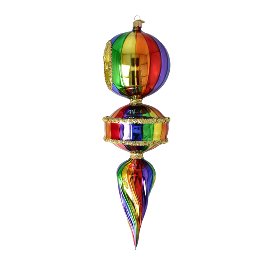 Spectrum Reflector Drop Premium christmas glass ornament 2026-156