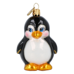 Chubby Penguin | Hand-Painted Glass Ornament | Blubom 2027-007