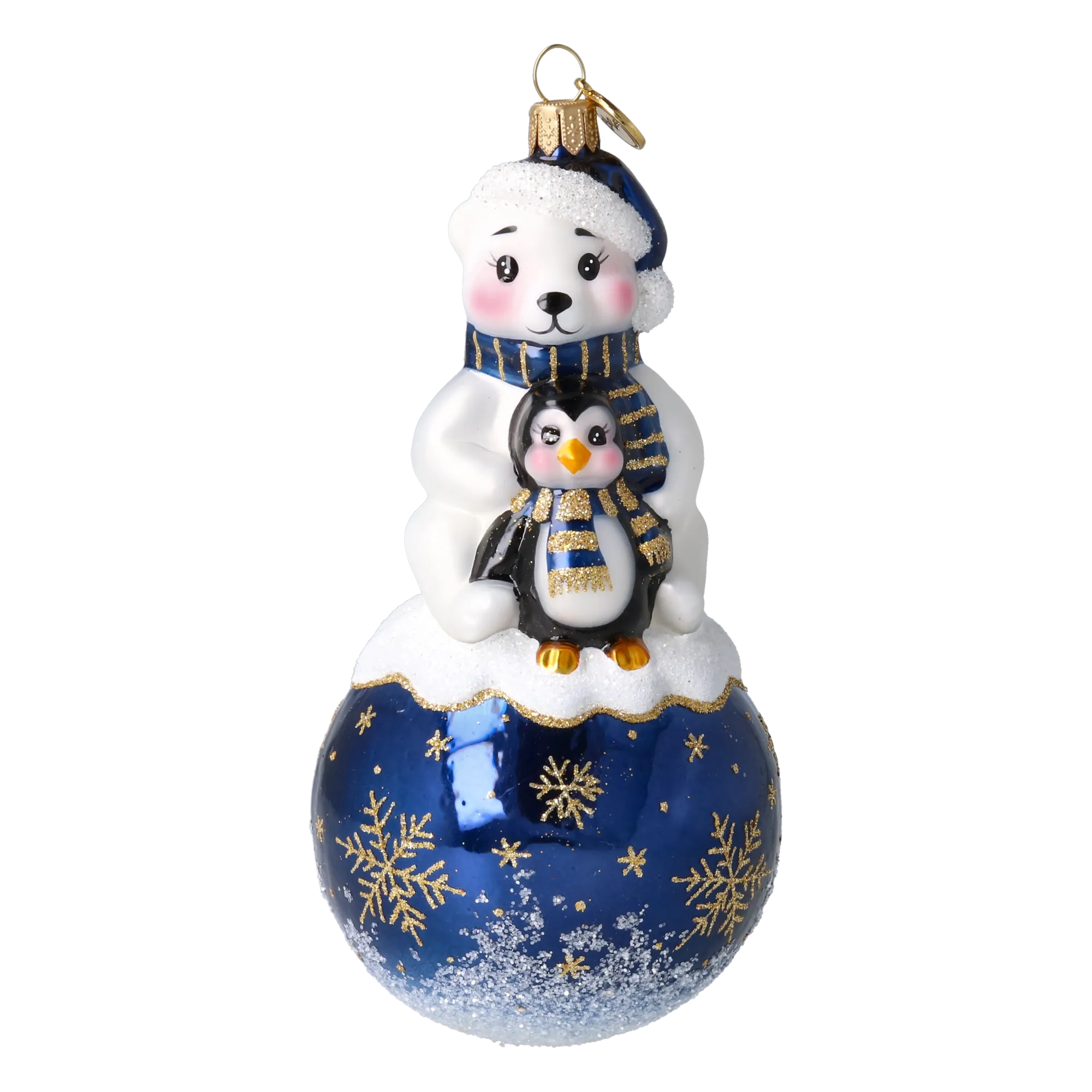 Snowy Bear Duo in Navy Blue