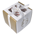 Load image into Gallery viewer, Personalized Winter Holly Drop in Ruby | Hand-Painted Glass Ornament | Blubom 2027-034
