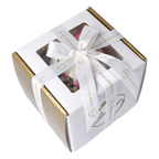 Personalized Winter Holly Drop in Blush | Hand-Painted Glass Ornament | Blubom 2027-035