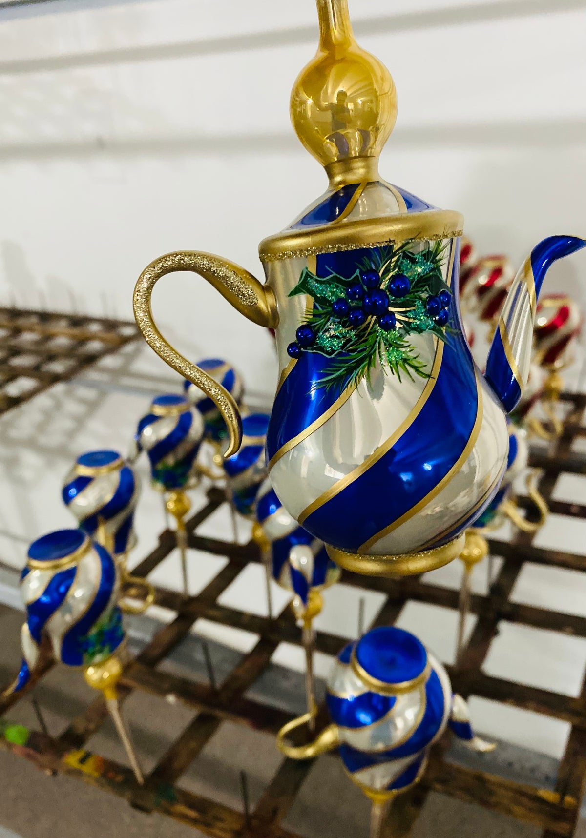 Cobalt Swirl Teapot