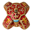 Load image into Gallery viewer, Imperial Halo Jewel glass christmas ornaments
