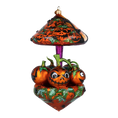 Load image into Gallery viewer, Pumpkin Carousel Whirling Pumpkin Parade Halloween Handmade Glass Christmas ornament
