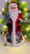 Load and play video in Gallery viewer, Holly Jolly Santa Handmade Glass Christmas ornament
