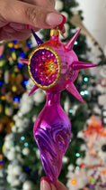 Load and play video in Gallery viewer, Rose Luminary Star Glass Christmas ornament free blowing PRE-ORDER
