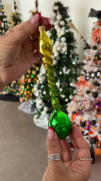 Solar Verdure | Hand-Painted Glass Ornament | Blubom 2026-138