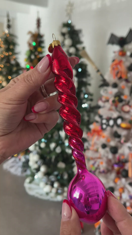 Crimson Blush Spiral Drop